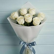 Букет 7 Белых роз Эдлесс Лав #REPLACE_PRED# Заполярном Республики Коми