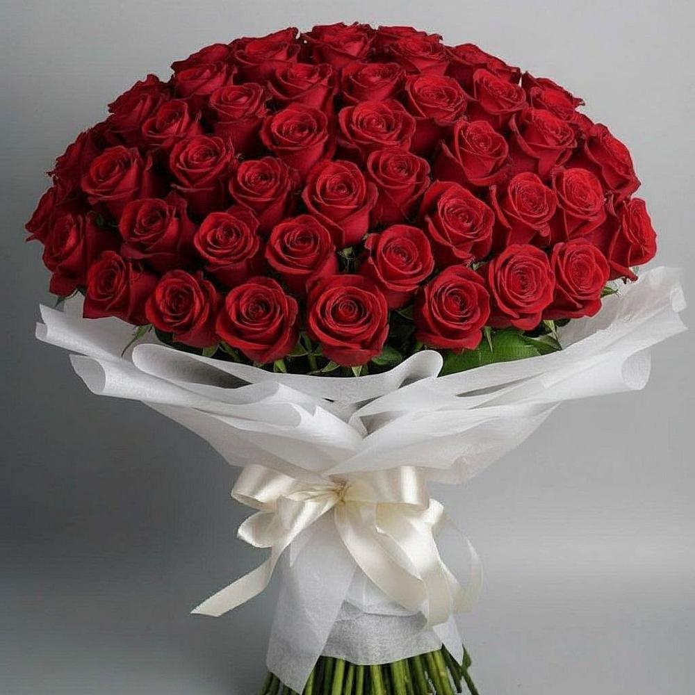 Букет 101 Красная роза Блэк Мэджик в Заполярном Республики Коми