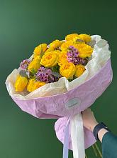 Букет Кустовые желтые розы #REPLACE_PRED# Заполярном Республики Коми