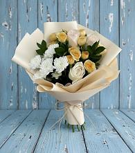 Букет цветов из:  Розы и Хризантемы в Заполярном Республики Коми