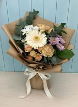 Букет цветов из:  Герберы и Хризантемы в Заполярном Республики Коми