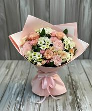 Букет цветов из:  Гвоздики, Розы и Хризантемы в Заполярном Республики Коми