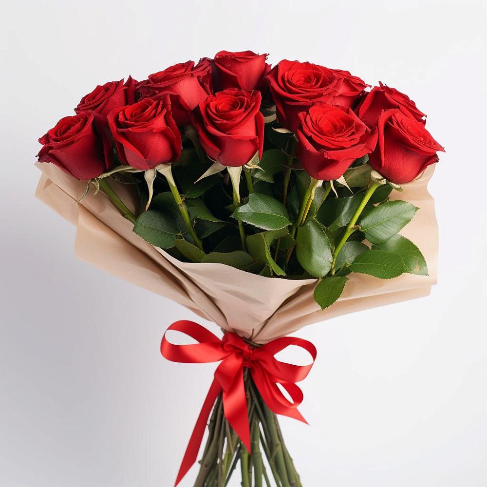 Букет 11 Красных роз Эдлесс Лав в Заполярном Республики Коми